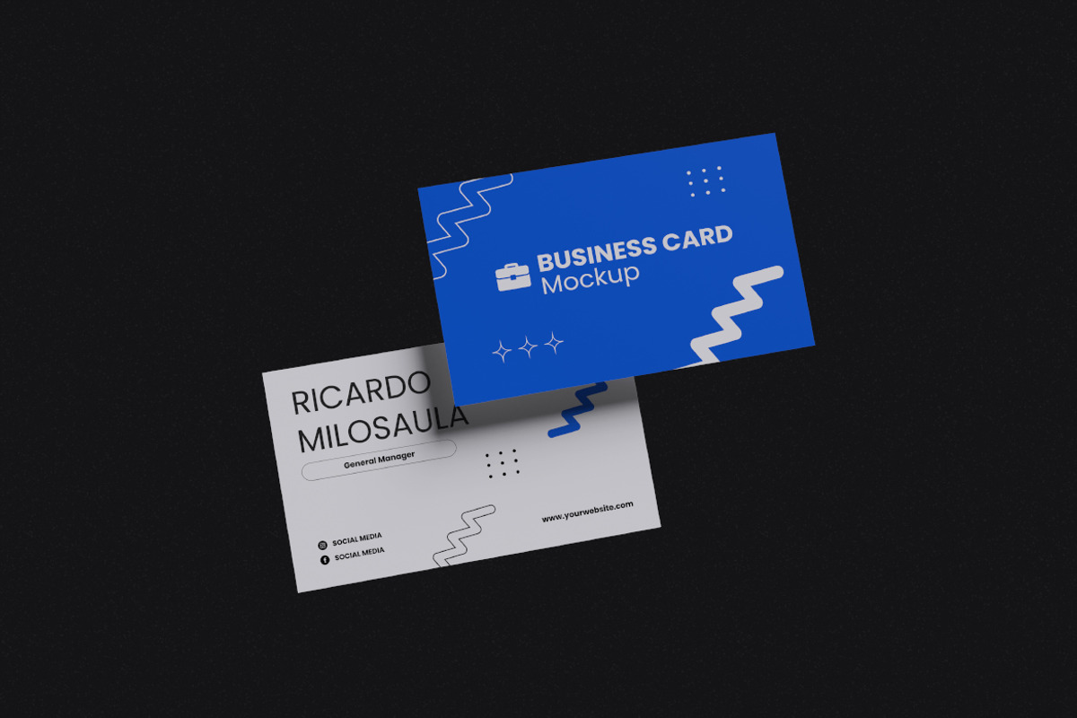 Business Card Mockup Bundle Set, an Advertising Mockup by Rielismee (Photo 5 of 5)