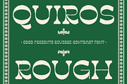 Quiros Rough, a Serif Font by Craft Supply Co. (Thumbnail 1 of 8)