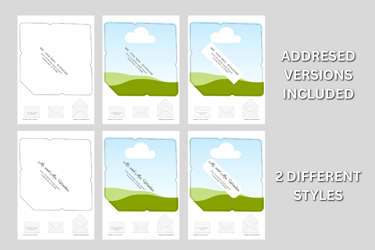 Letter Envelope Canva Template, a Card Template by mkStudioLab (Photo 4 of 6)