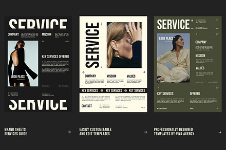 Brand Sheets & Services Guide, a Presentation Template by Viva Agency