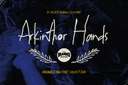 Arkinthor Hands - Font Collection, a Handwritten Font by The Branded Quotes (Thumbnail 1 of 9)