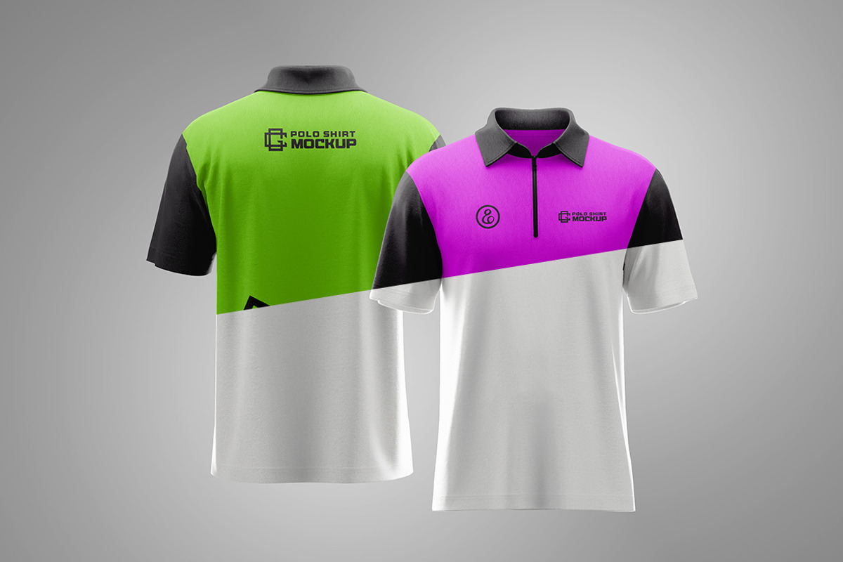 Polo T-Shirt Mockup, a Shirt Mockup by Artlogs x Modaldesain (Photo 2 of 3)