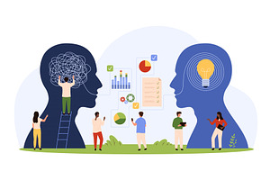 Business training communication, a Person Illustration by Flashvector