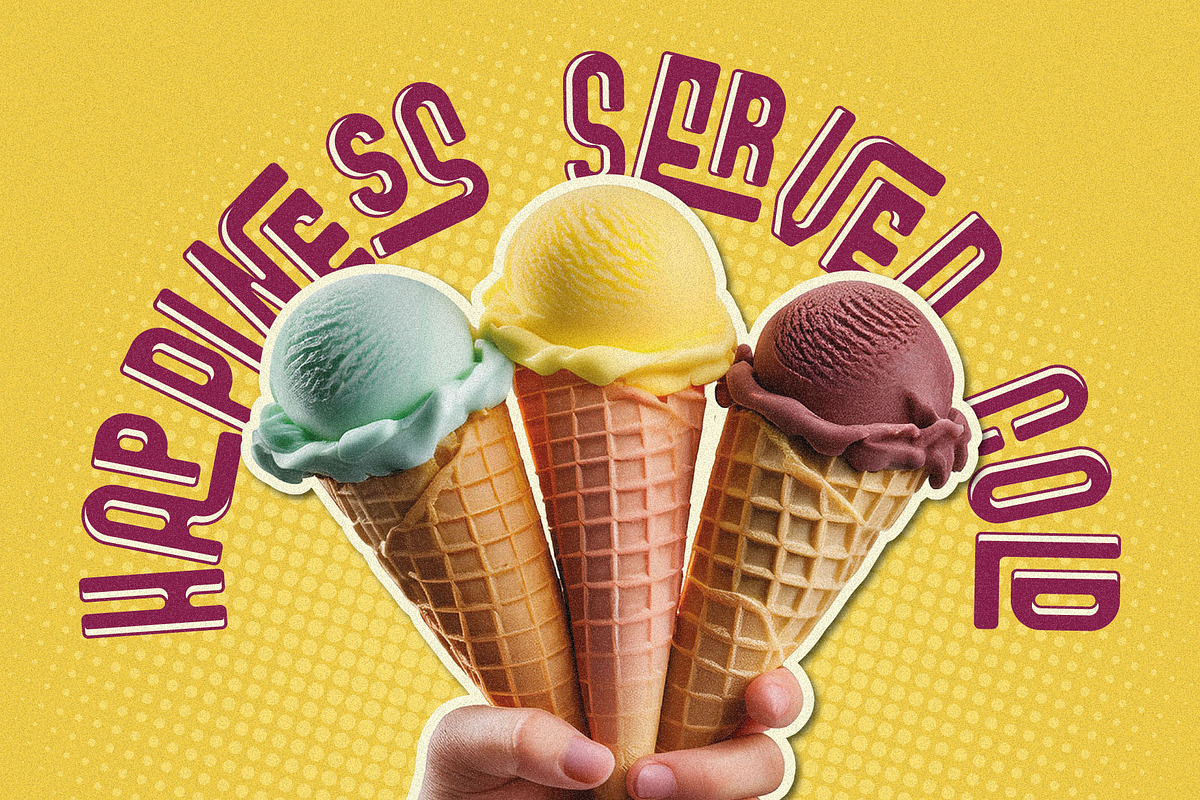 Gelatissimo Ligature Font, a Sans Serif Font by JumboDesign (Photo 4 of 5)