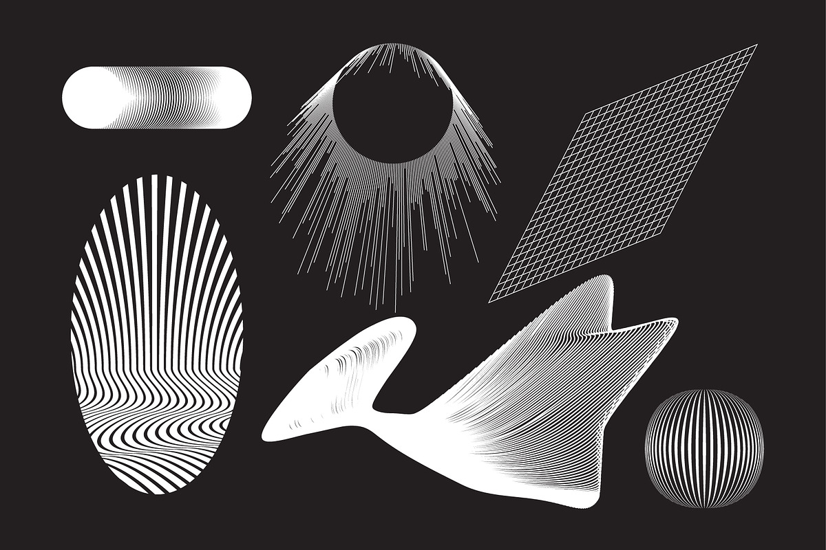 100+ Abstract Vector Shapes, a Background Graphic by Vanzyst (Photo 13 of 17)