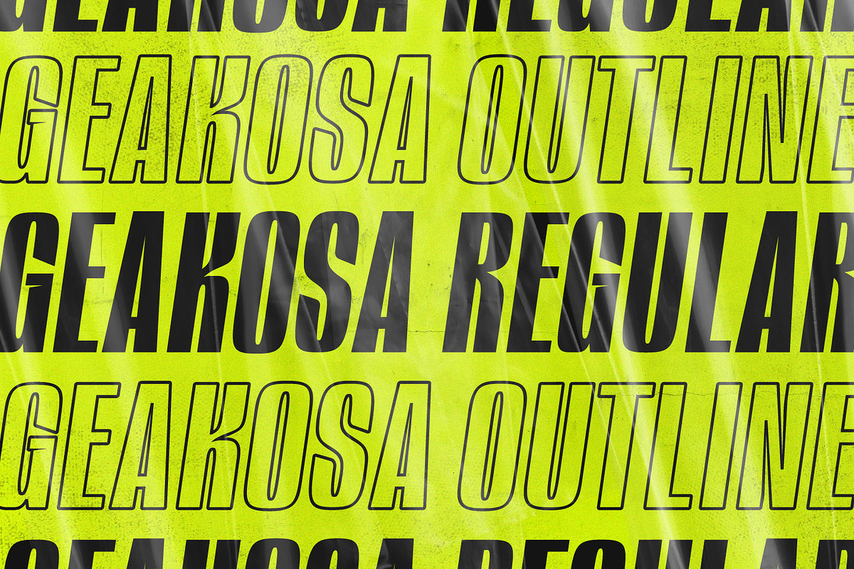 Geakosa Condensed Display Sans Font, a Sans Serif Font by Kulokale (Photo 7 of 10)