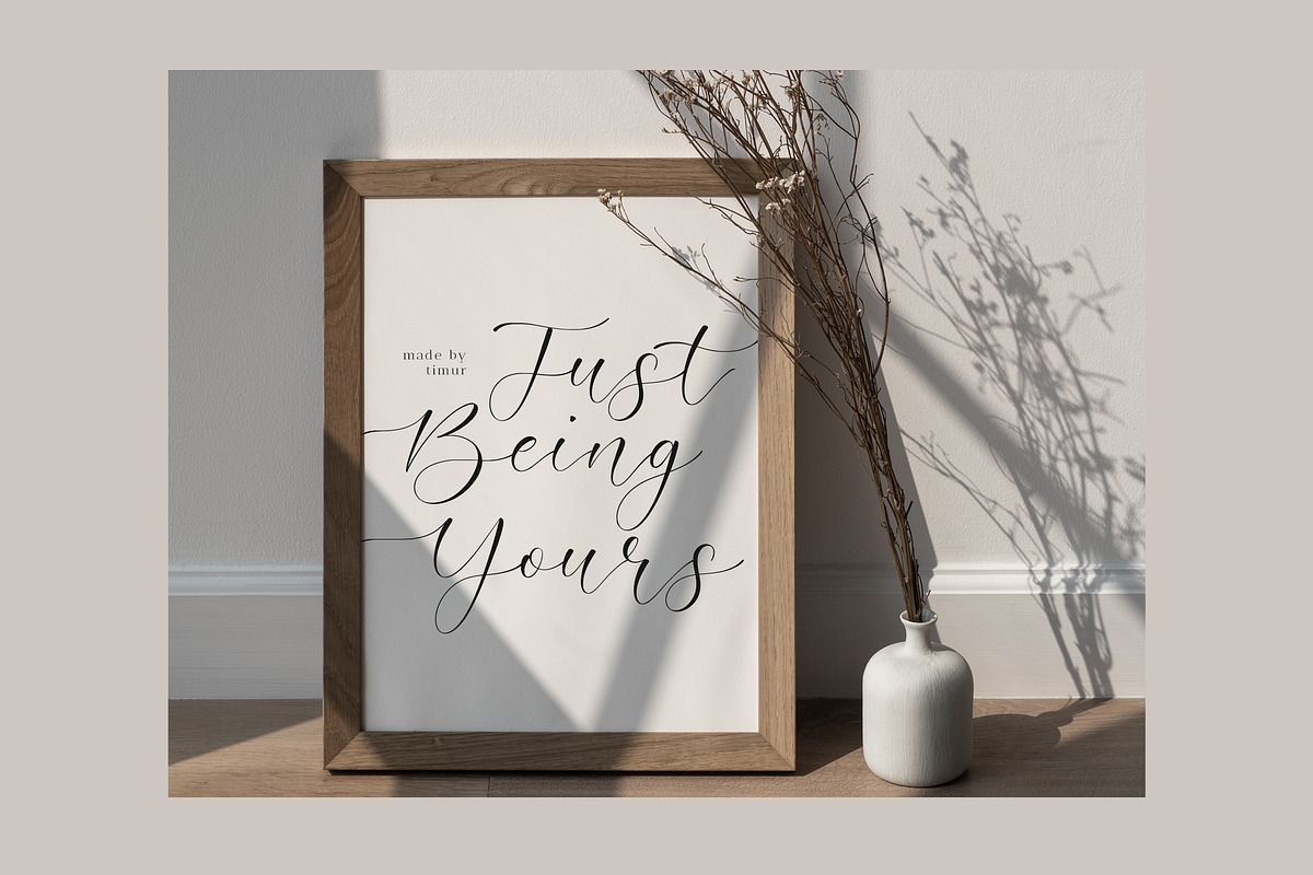 Admire Camelia - Modern Script Font, a Script Font by Timurtype (Photo 5 of 7)