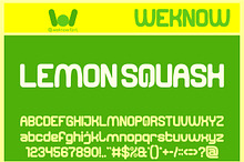 Lemon Squash font