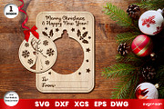 Christmas Greeting Cards Ornament, an Illustration by svgocean (Thumbnail 2 of 7)