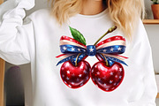 4th Of July Cherry Bow Clipart, an Illustration by SinaCreation (Thumbnail 7 of 9)