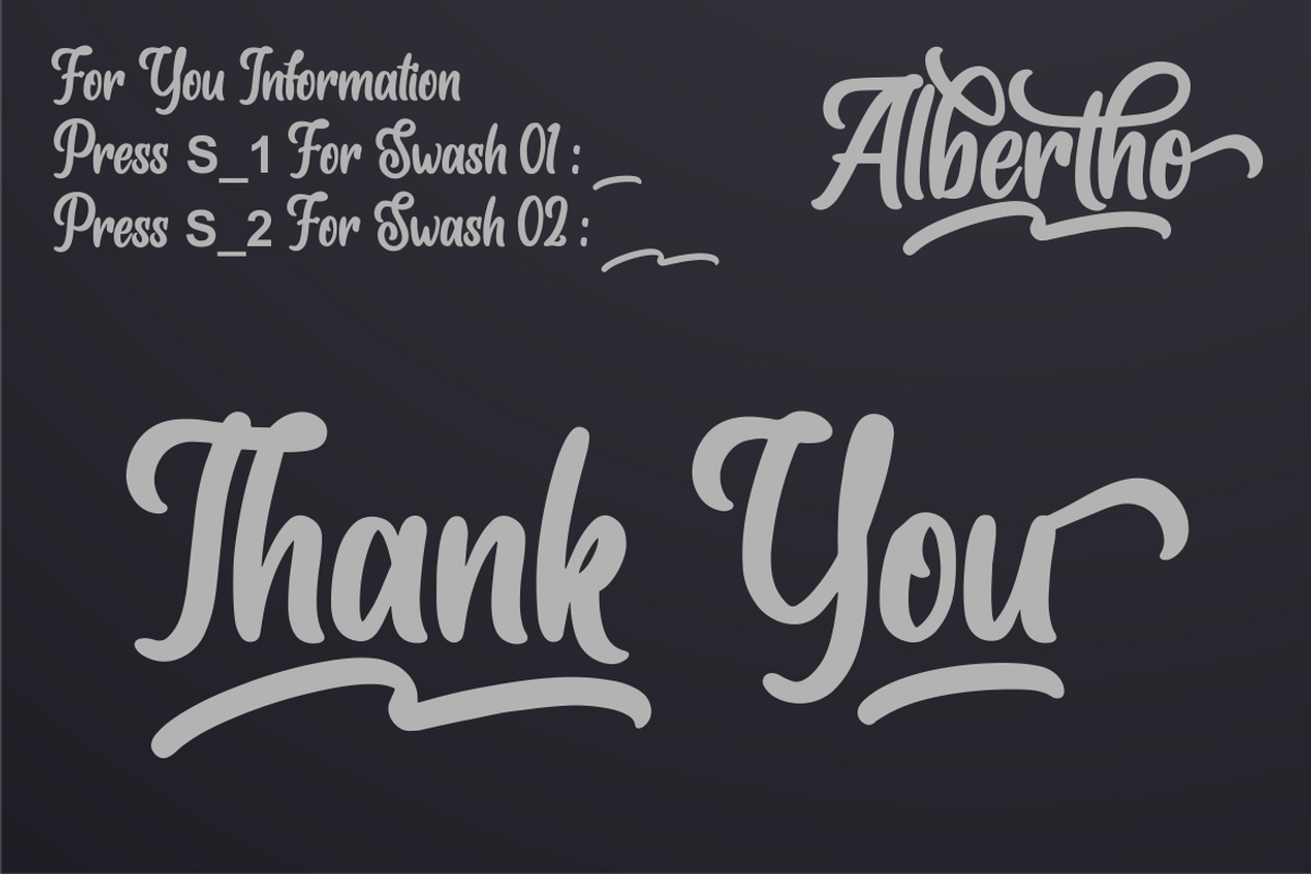 Albertho, a Script Font by N (Photo 11 of 11)