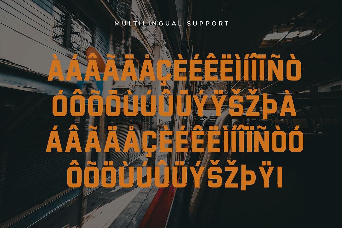 Trackroll – Modern Display Font, a Sans Serif Font by overlaytemplates (Photo 5 of 5)
