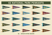 National Park Pennants, an Object Graphic by Brian Ritter Design (Thumbnail 5 of 6)