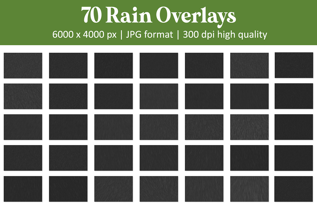Realistic Rain Overlays, an Object Graphic by DreamyOverlay (Photo 6 of 7)