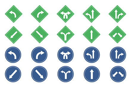 road sign icon