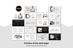 Minimalist Canva Sales Page Template