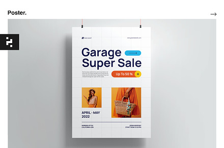 Garage Sale Poster Kit, a Poster Template by Neermana