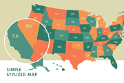United States Vector Map, a Graphic by Ben Buysse (Thumbnail 2 of 4)