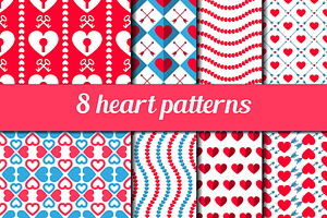 Valentine Seamless Patterns