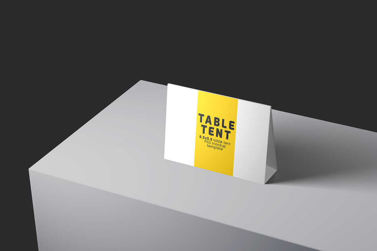 Table Tent Mockup Set, a Print Template by Modern Studio (Photo 7 of 8)