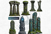 Fantasy Pillars & Monoliths Clipart, a Seasonal Illustration by ThatsDesignArt (Thumbnail 5 of 10)