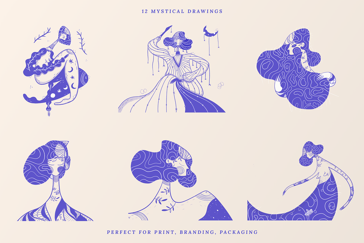 Mindfulness Illustrations 12 Pack, a Person Illustration by Luna Studio (Photo 4 of 10)