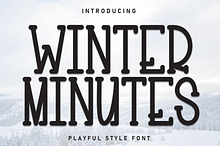 Winter Minutes | Script Font