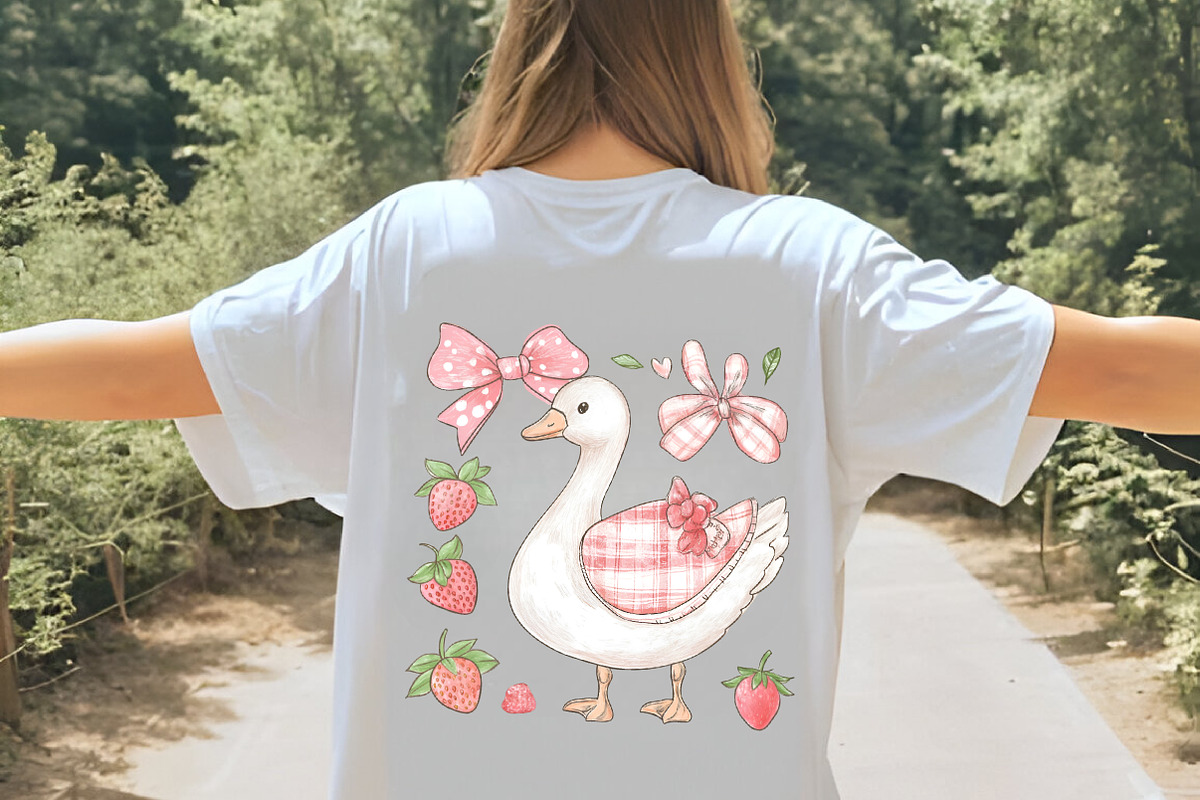 Strawberry Goose Clipart, an Illustration by Digital Artistic99 (Photo 6 of 9)