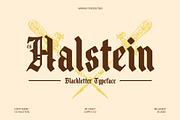 CS Halstein – Blackletter Font, a Blackletter Font by Craft Supply Co. (Thumbnail 1 of 8)