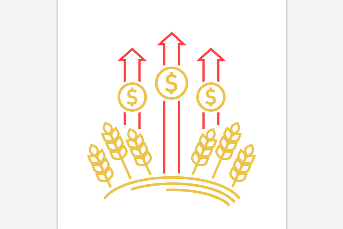 Food crisis, inflation, hunger, glob, a Finance Illustration by Anna's Shop