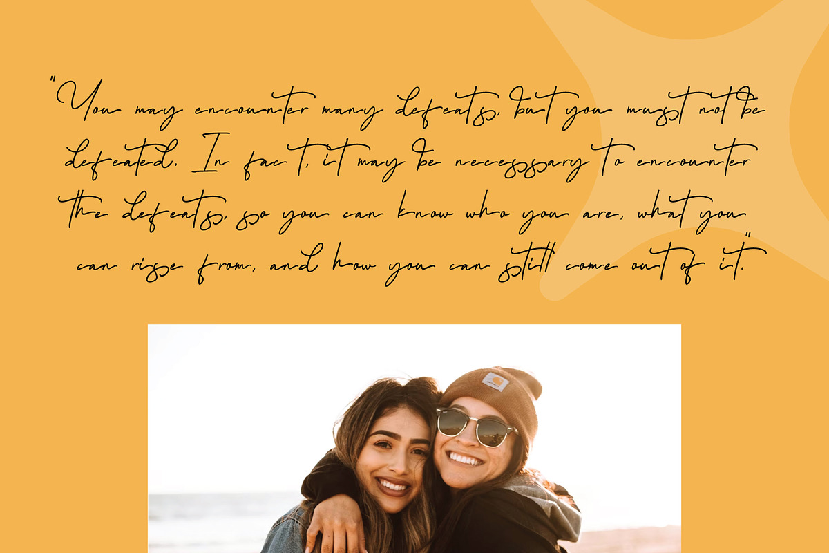 Belitha - Script Handwritten, a Script Font by Lettermine (Photo 3 of 10)