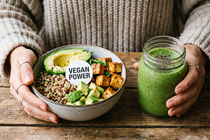 vegan, healthy food