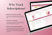 Subscriptions Tracker - Red, a Templates & Theme by The Creative Plans co (Thumbnail 6 of 10)