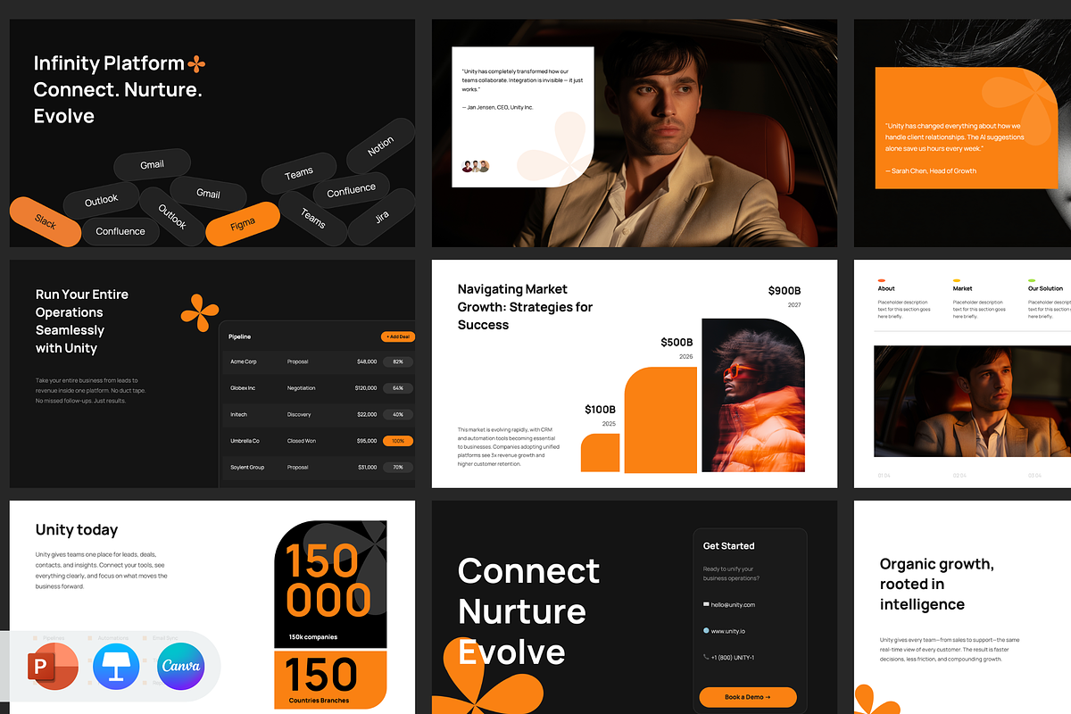 Infinity - Pitch Deck Presentation, a Presentation Template by Hammad Arif (Photo 1 of 11)