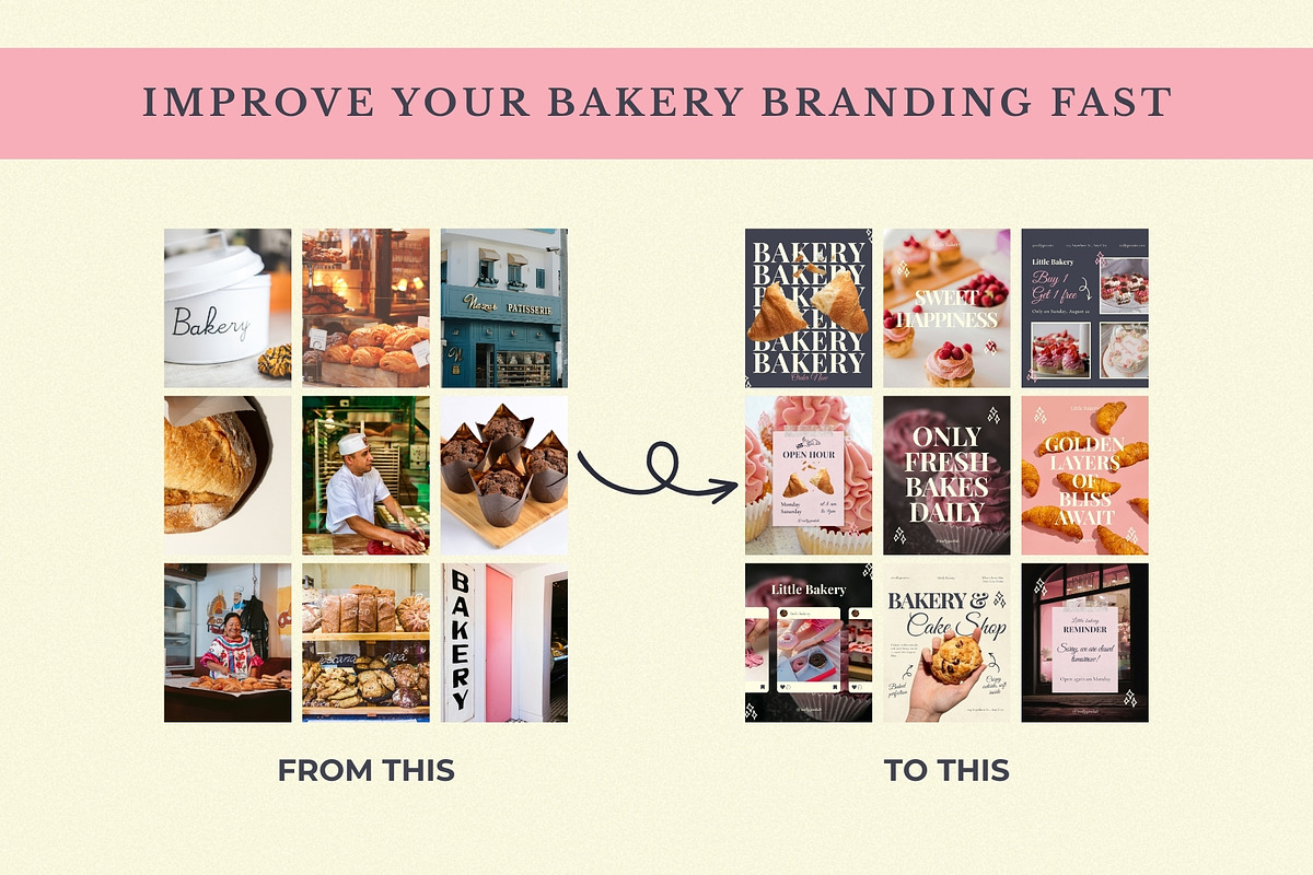 Cute Bakery Instagram, a Social Media Template by Anna Design Studio (Photo 8 of 10)