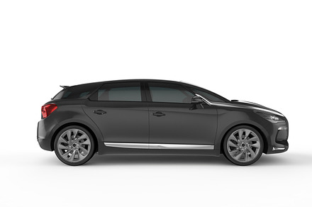 Black compac car on white background stock photo containing car and sedan, a Transportation Photo by Pozitivo