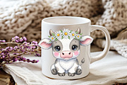 Farm Animals Watercolor Clipart, an Illustration by Watercolor design (Thumbnail 2 of 6)