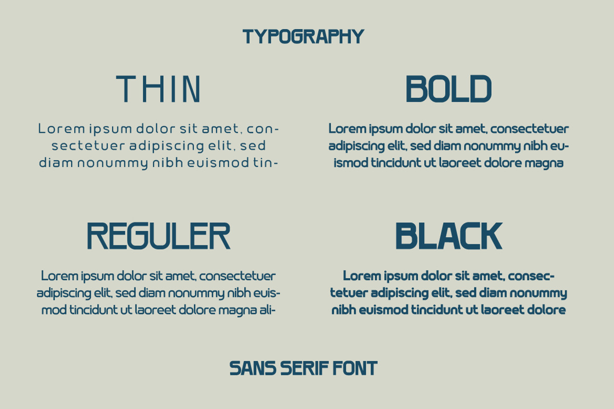 Zimeta, a Sans Serif Font by twinstd (Photo 4 of 11)