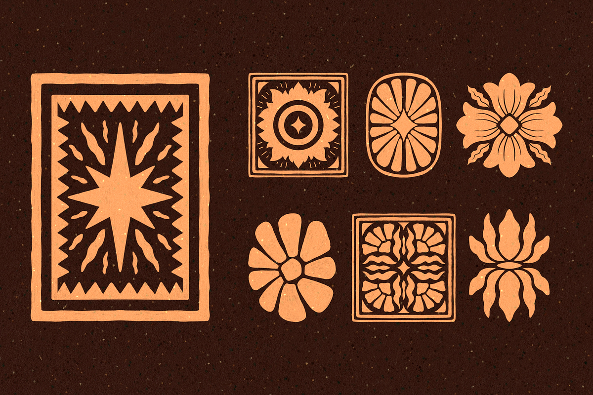 Boho Folk Procreate Stamps - Brushes, a Brush Add-On by Moon House Shop (Photo 6 of 7)
