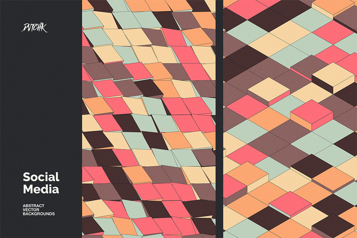 Social Media Vector Backgrounds V 05, a Background Graphic by dvtchk (Photo 5 of 9)