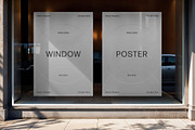 A4 Shop Window Posters Mockup, an Advertising Mockup by Design Squad (Thumbnail 4 of 4)