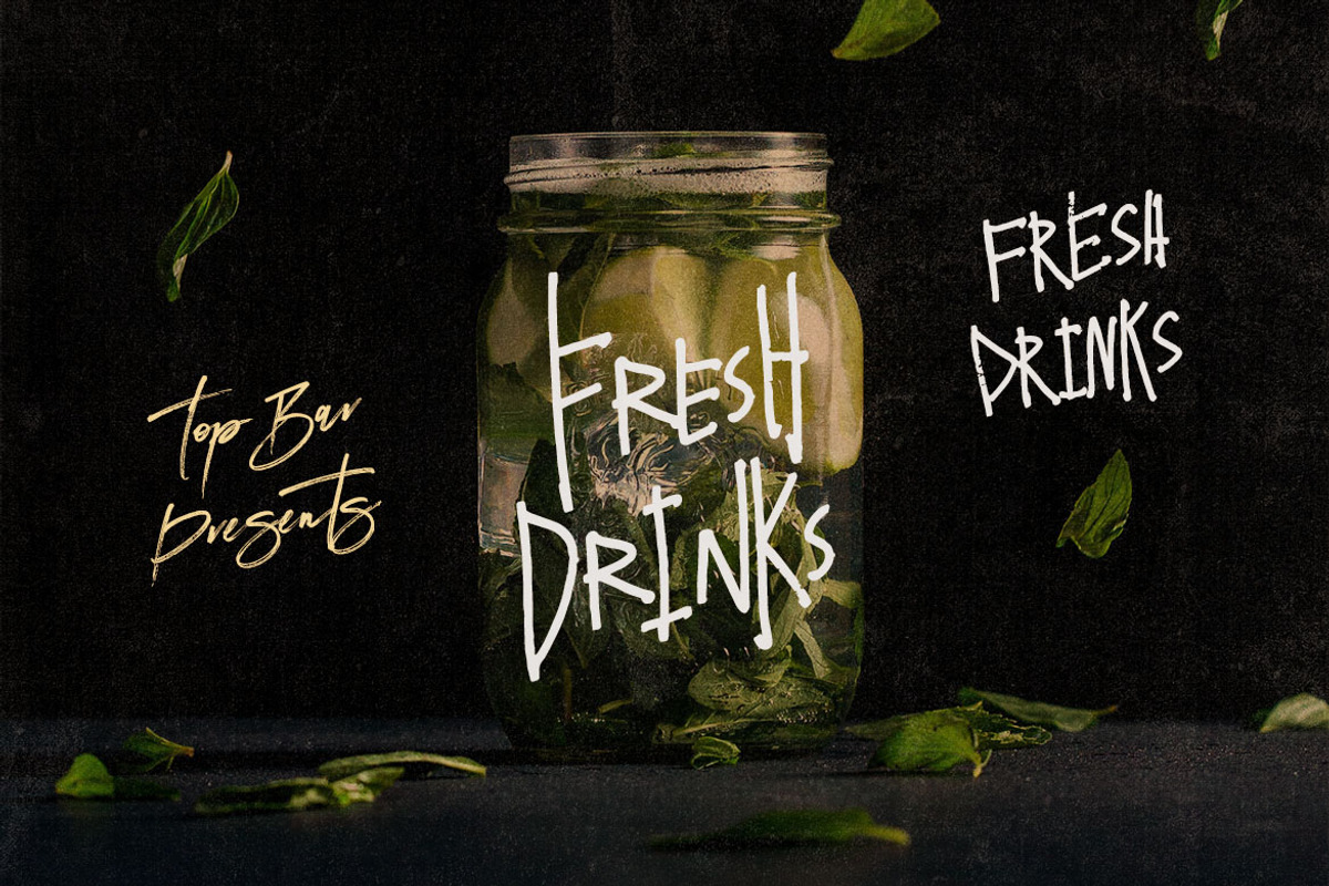Milkshake - Crazy Handwritten Font, a Sans Serif Font by Cruzine (Photo 5 of 7)