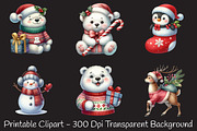 Frosty Friends & Festive Fun Clipart, an Illustration by RobertsArt (Thumbnail 5 of 7)