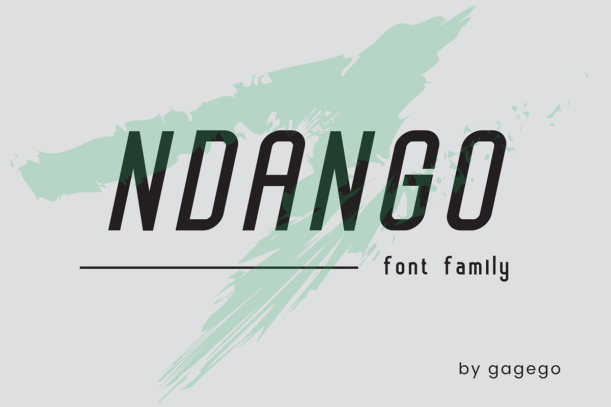 NDANGO FONT, a Sans Serif Font by gagego (Photo 1 of 4)