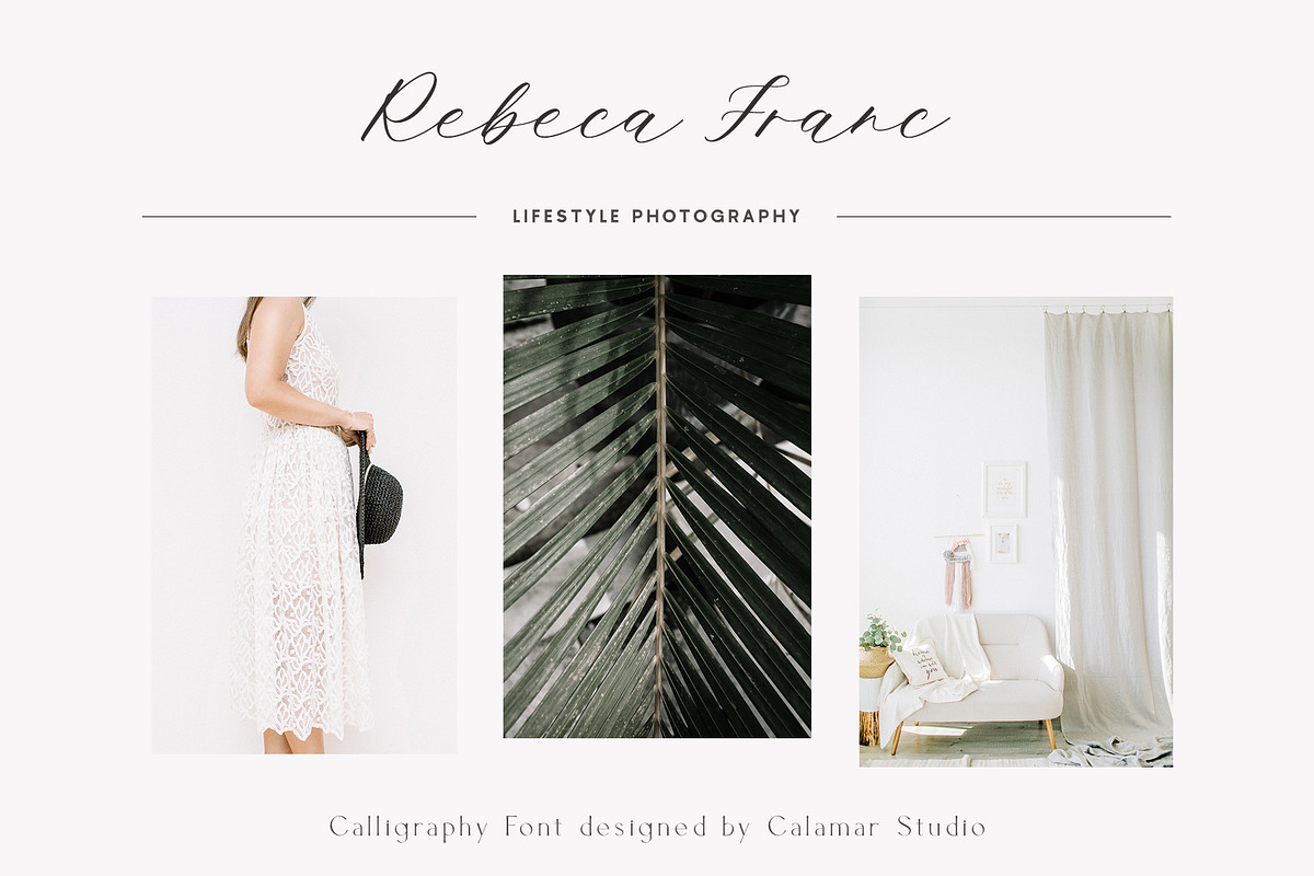 Ms. Augustine  Calligraphy Font, a Script Font by Calamar Studio (Photo 7 of 15)