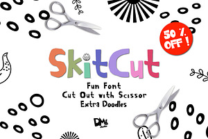 SkitCut - Fun Cut Font