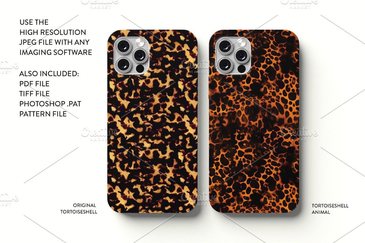 小物 GIRLS DON'T CRY TORTOISESHELL PATTERN Tortoiseshell Seamless Pattern, a Pattern Graphic by Leysa Flores