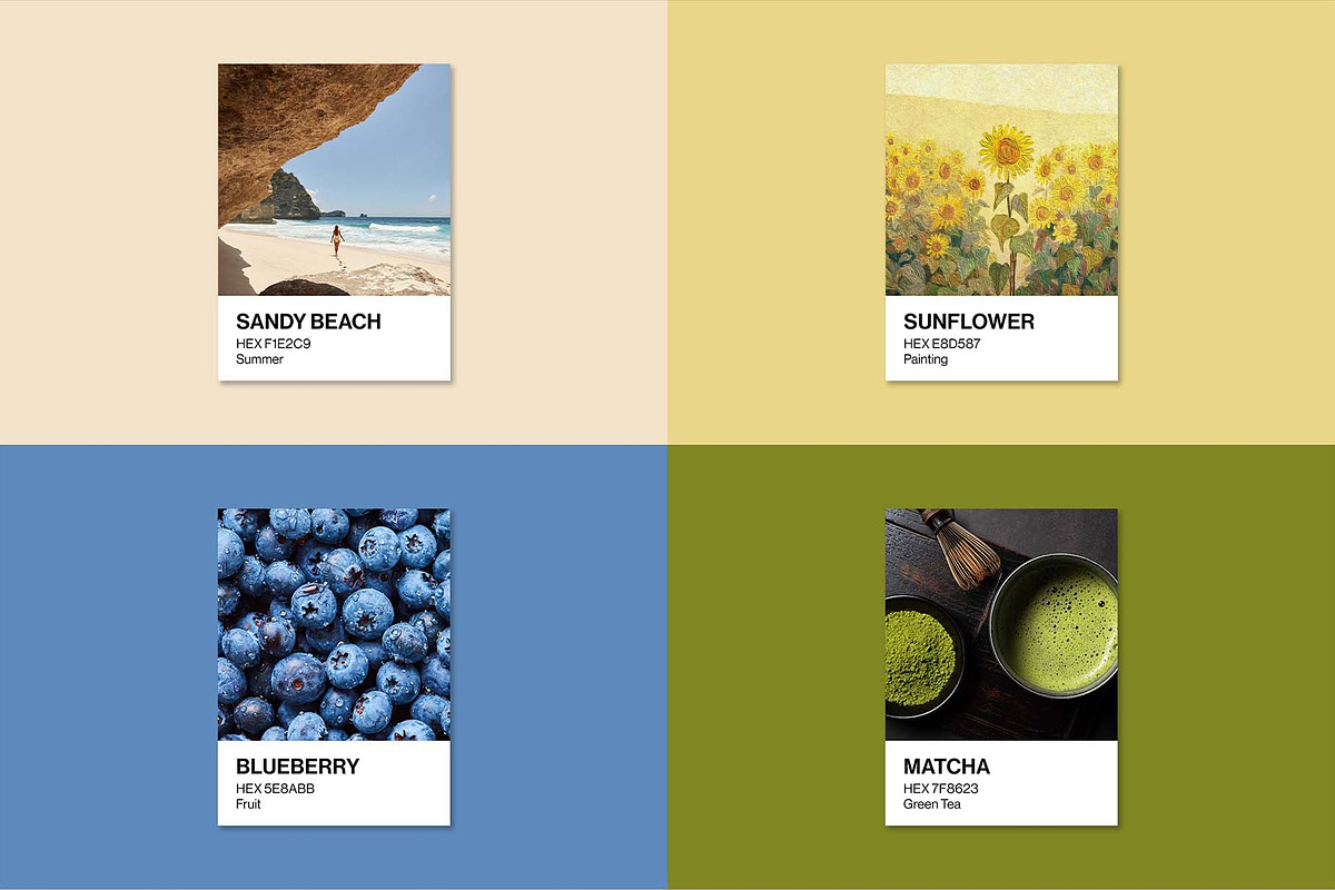 Color Palette Card Mockup Template, a Branding & Logo Template by ...