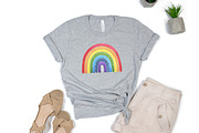 Watercolor rainbow clipart, an Object Graphic by Naty Art (Thumbnail 5 of 6)