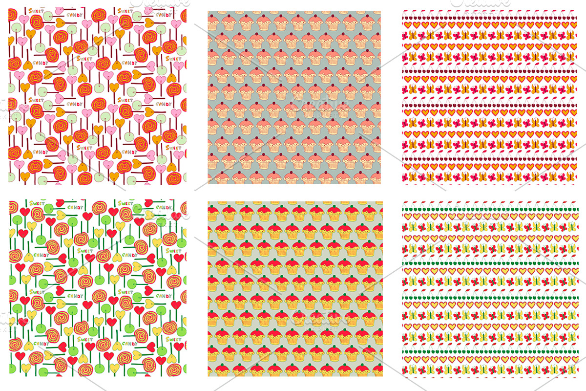 Sweet pattern collection, a Pattern Graphic by leffka (Photo 3 of 5)